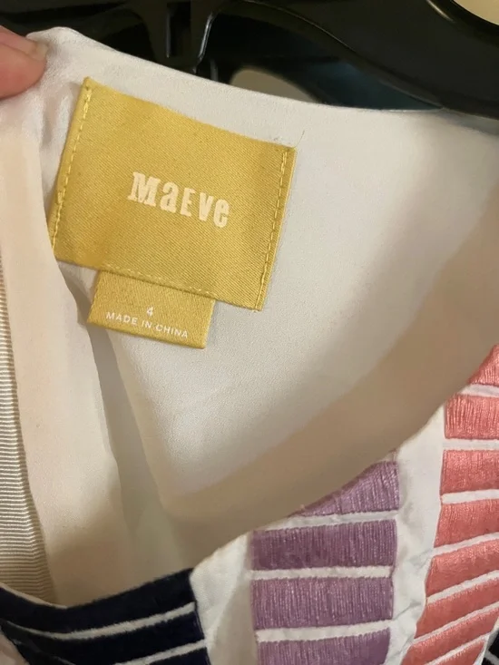 Maeve Multicolor Pleated Maxi Dress with Colorblock Bodice - Picture 5 of 5